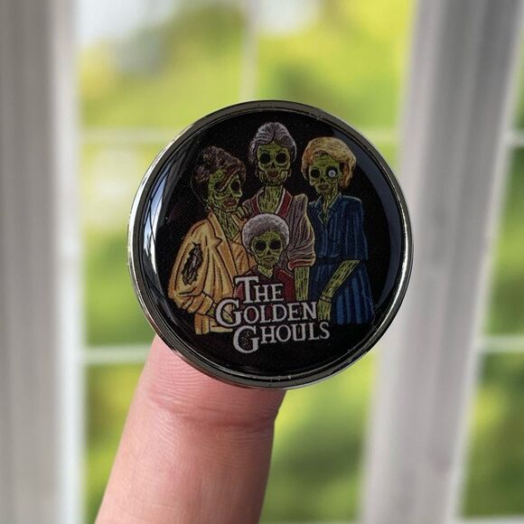 The Golden Ghouls Enamel Pin/ Brooch Lapel - Picture 1 of 6